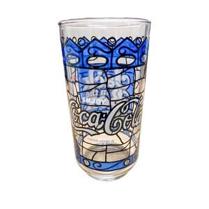 Vintage Coca Cola Tiffany Stained Cups by Jack in The Box -4